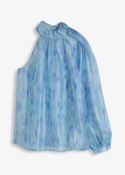 Mujer bonprix bonprix Blusa de gasa con un hombro al descubierto