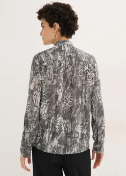 Mujer bonprix bonprix Blusa de gasa con volantes