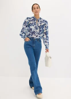 Mujer bonprix bonprix Blusa de gasa estampada