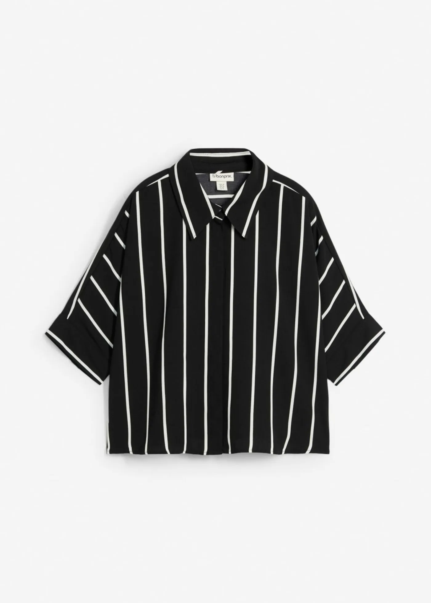 Mujer bonprix bonprix Blusa de manga corta con crepé estructurado