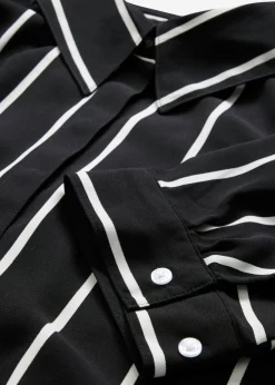 Mujer bonprix bonprix Blusa de manga corta con crepé estructurado