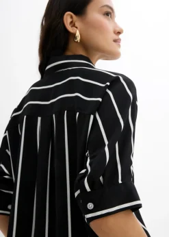 Mujer bonprix bonprix Blusa de manga corta con crepé estructurado