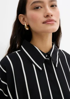 Mujer bonprix bonprix Blusa de manga corta con crepé estructurado