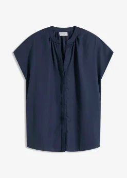 Mujer bonprix bonprix Blusa de manga corta con botones ocultos