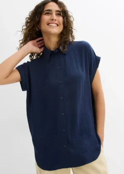 Mujer bonprix bonprix Blusa de manga corta con poliéster reciclado