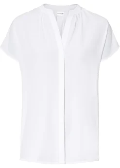 Mujer bonprix bonprix Blusa de manga corta con botones ocultos