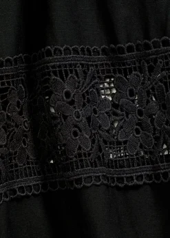 bonprix bonprix Camisas Y Blusas>Blusa de manga corta de lino Negro