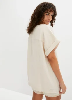 Mujer bonprix bonprix Blusa de manga corta de muselina