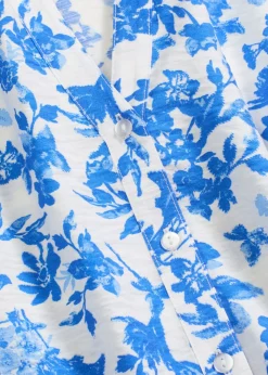 bonprix bonprix Camisas Y Blusas>Blusa de manga corta de suave mezcla de viscosa Blanco