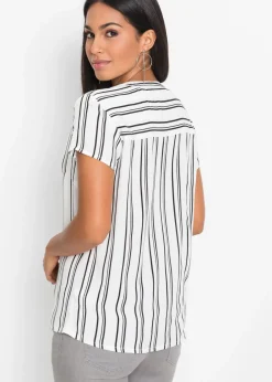 Mujer bonprix bonprix Blusa de manga corta de viscosa pura