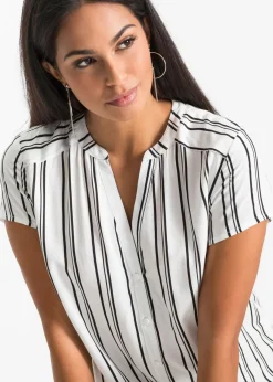 Mujer bonprix bonprix Blusa de manga corta de viscosa pura