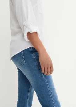 Mujer bonprix bonprix Blusa de manga larga con escote en V de viscosa fluida