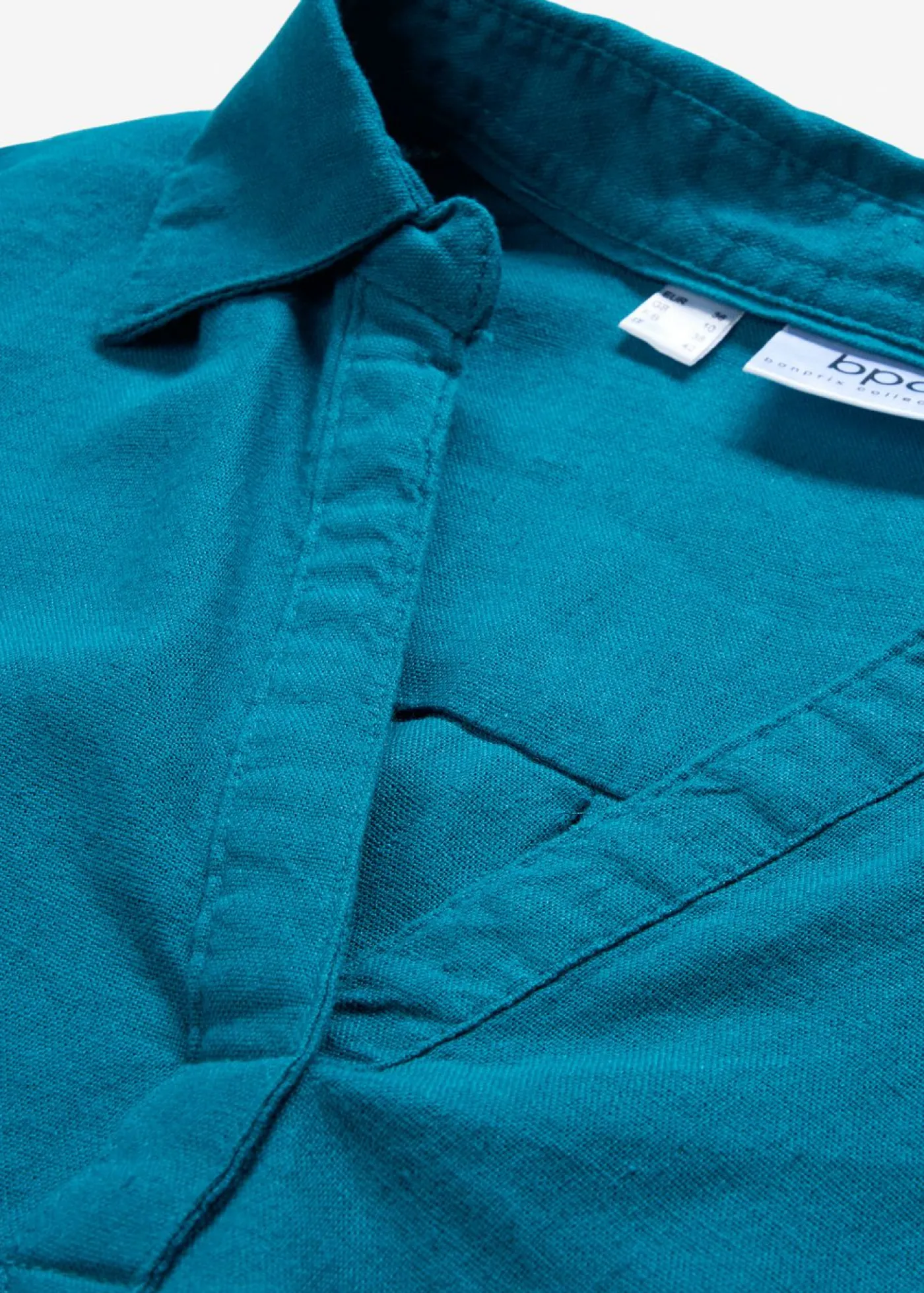 Mujer bonprix bonprix Blusa de mangas 3/4 con lino