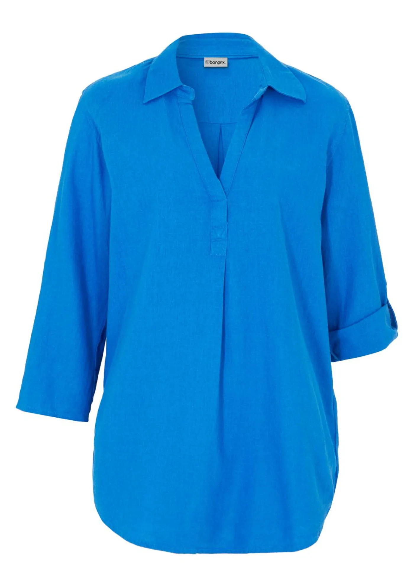 Mujer bonprix bonprix Blusa de mangas 3/4 con lino