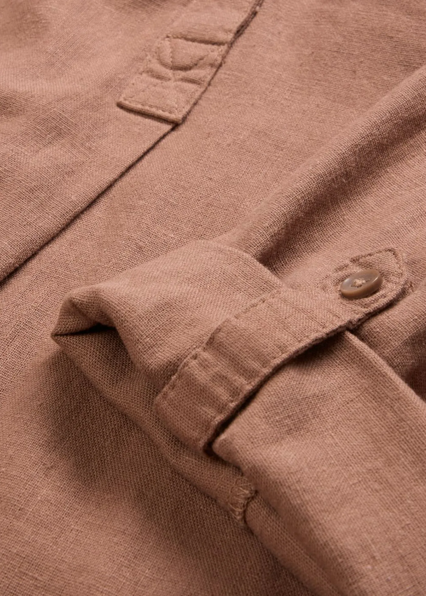 bonprix bonprix Camisas Y Blusas|Novedades>Blusa de mangas 3/4 con lino marrón