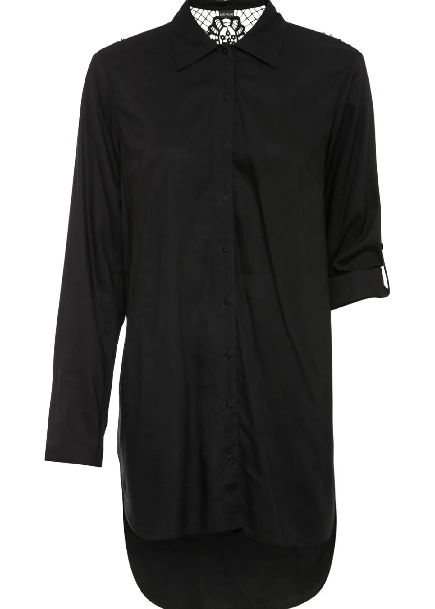 Mujer bonprix bonprix Blusa de mezcla de algodón y viscosa