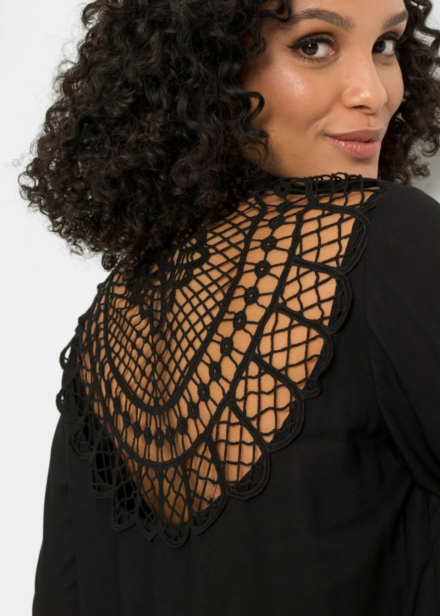 Mujer bonprix bonprix Blusa de mezcla de algodón y viscosa