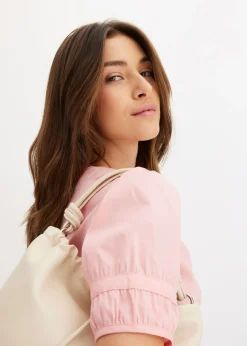 Mujer bonprix bonprix Blusa de mezcla de algodón