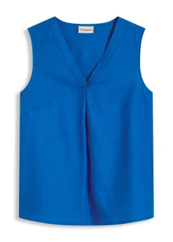 Mujer bonprix bonprix Blusa de mezcla de lino vaporoso