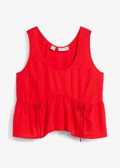 Mujer bonprix bonprix Blusa de mezcla de lino vaporoso