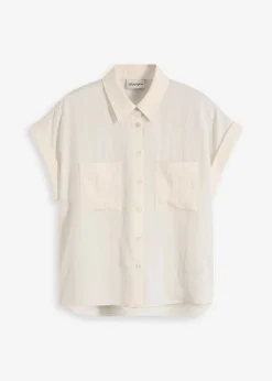 Mujer bonprix bonprix Blusa de mezcla de lyocell fluido