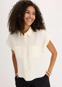 Mujer bonprix bonprix Blusa de mezcla de lyocell fluido