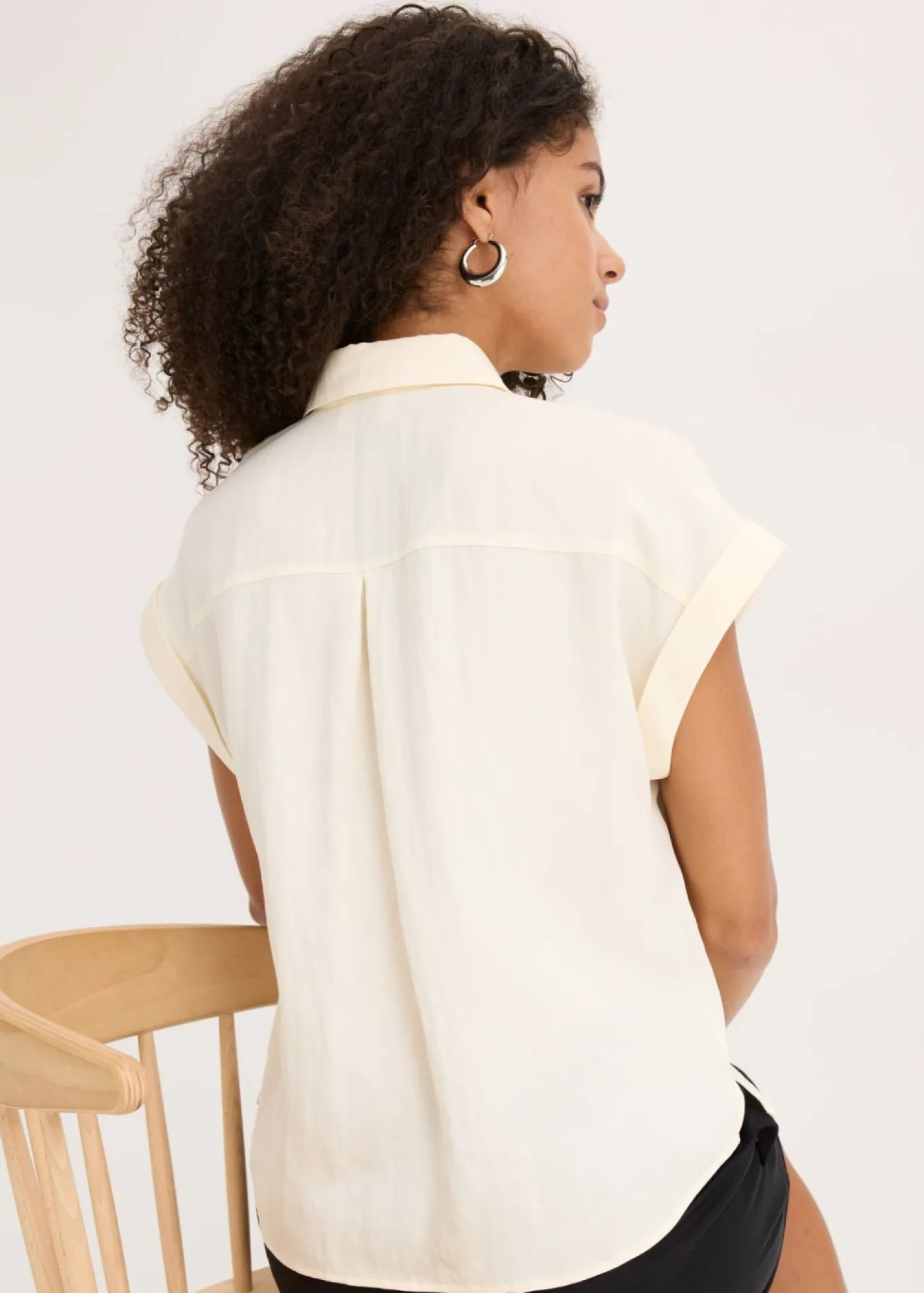 Mujer bonprix bonprix Blusa de mezcla de lyocell fluido