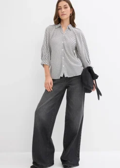 Mujer bonprix bonprix Blusa de mezcla de viscosa fluida