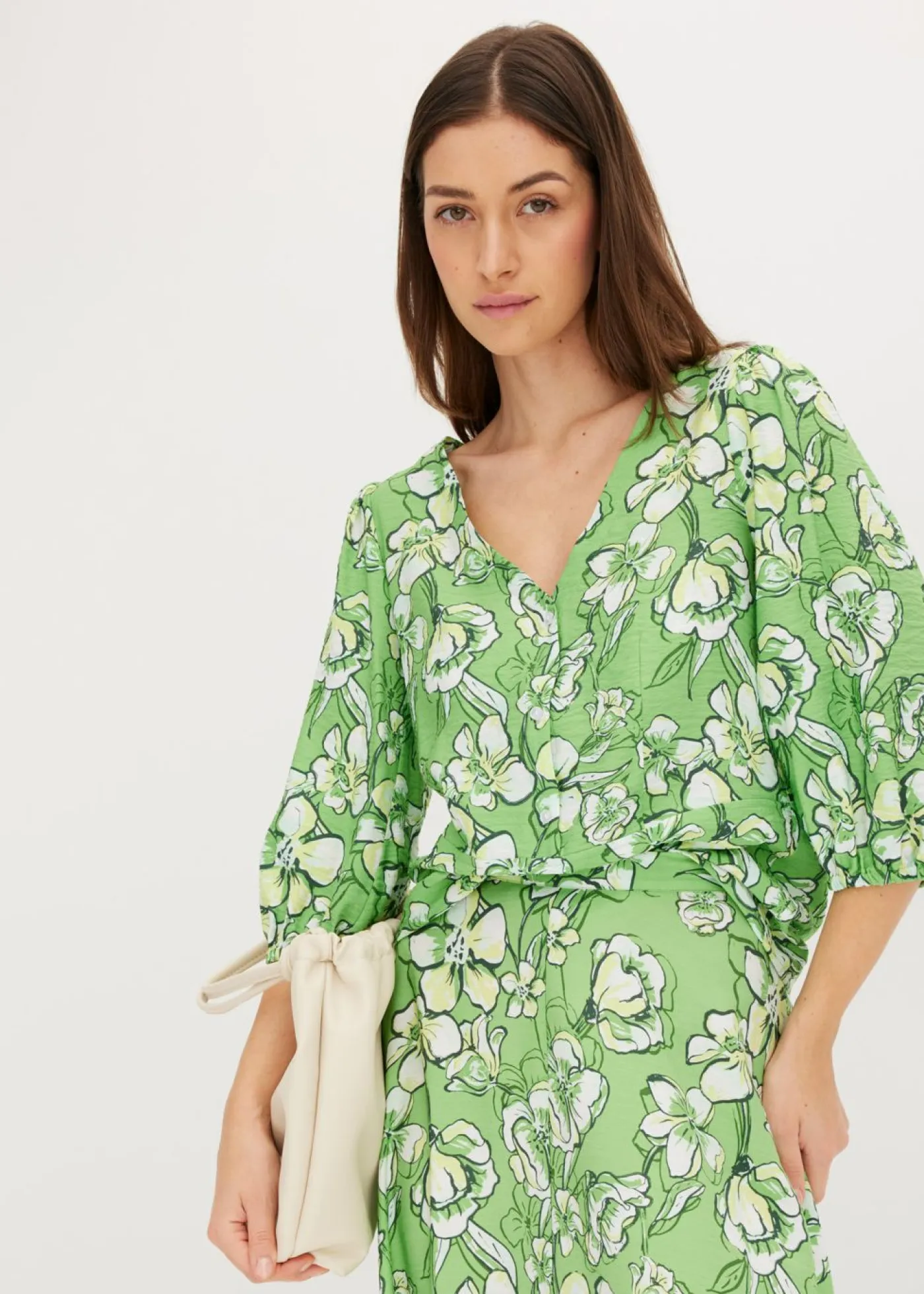 Mujer bonprix bonprix Blusa de mezcla de viscosa fluida