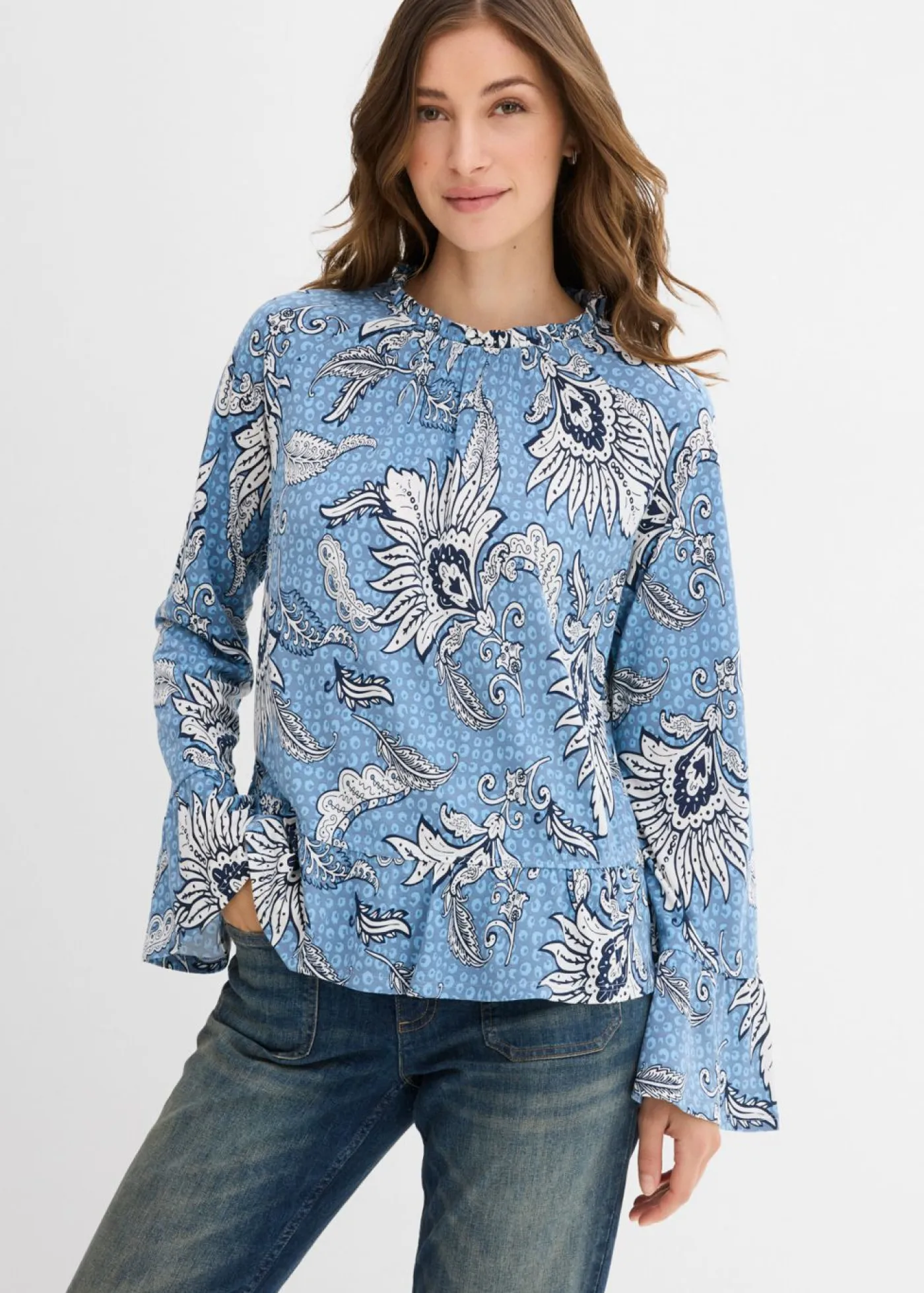 Mujer bonprix bonprix Blusa de mezcla suave de modal