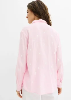 Mujer bonprix bonprix Blusa de muselina con corazones