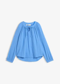bonprix bonprix Camisas Y Blusas>Blusa de muselina suave azul provenzal