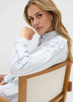 Mujer bonprix bonprix Blusa de popelín de algodón elástico