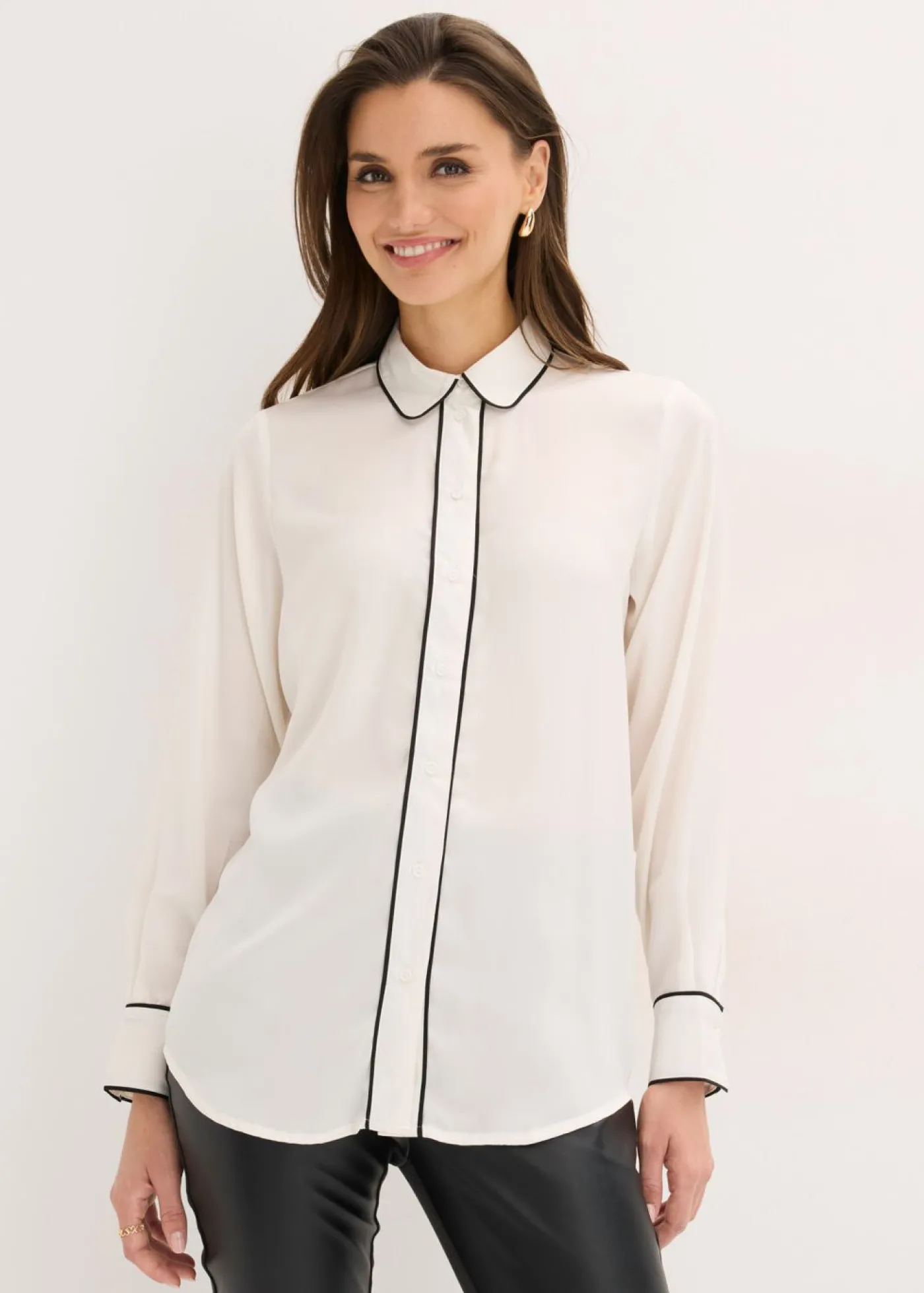 Mujer bonprix bonprix Blusa de satén fluido