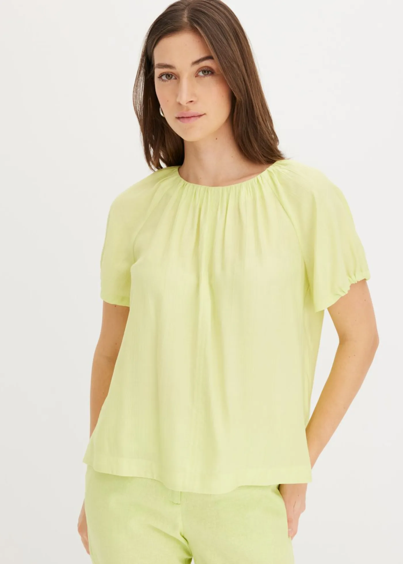Mujer bonprix bonprix Blusa de tejido arrugado estructurado