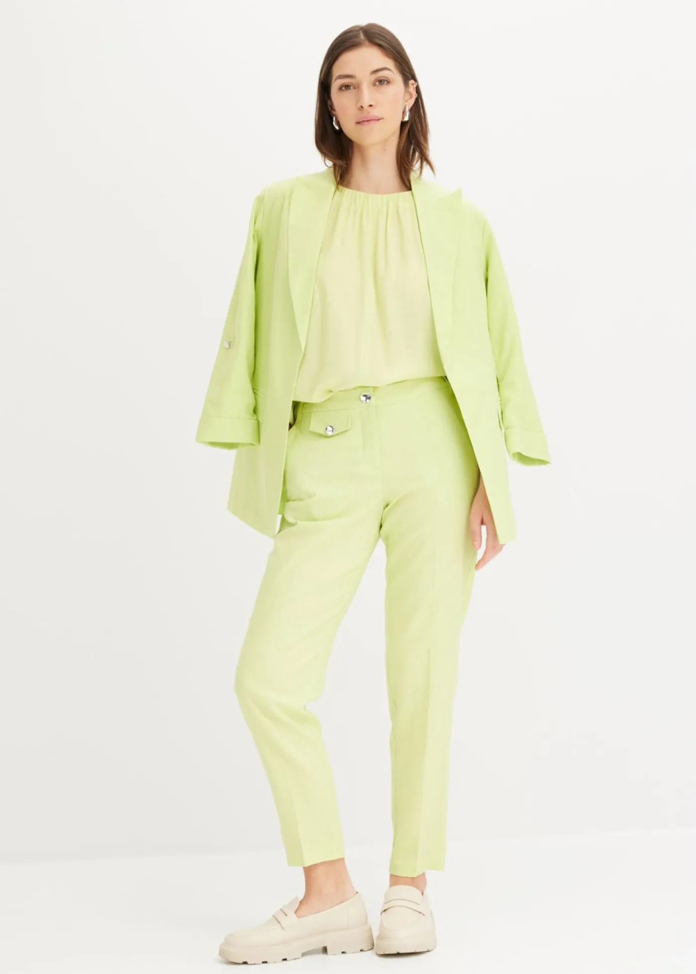 Mujer bonprix bonprix Blusa de tejido arrugado estructurado