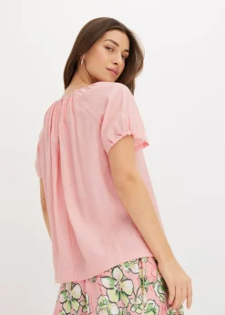 Mujer bonprix bonprix Blusa de tejido arrugado estructurado
