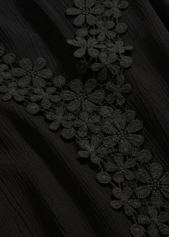 bonprix bonprix Camisas Y Blusas|Camisetas>Blusa de tejido arrugado estructurado Azul marino