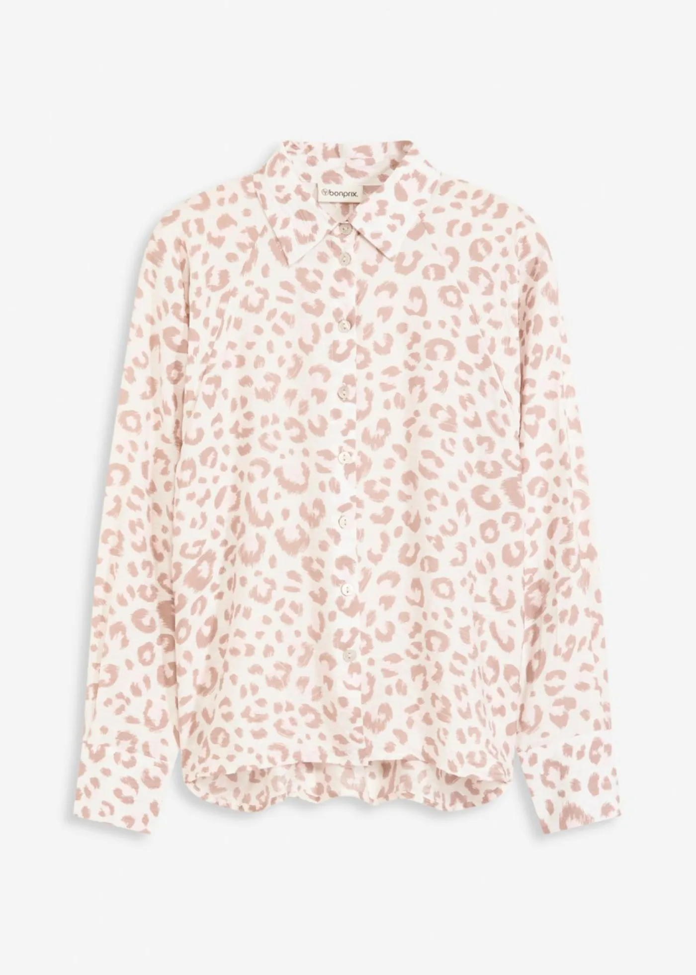 bonprix bonprix Camisas Y Blusas>Blusa de viscosa con mangas tipo murciélago Blanco lana/rosa claro/morado plateado gráfico