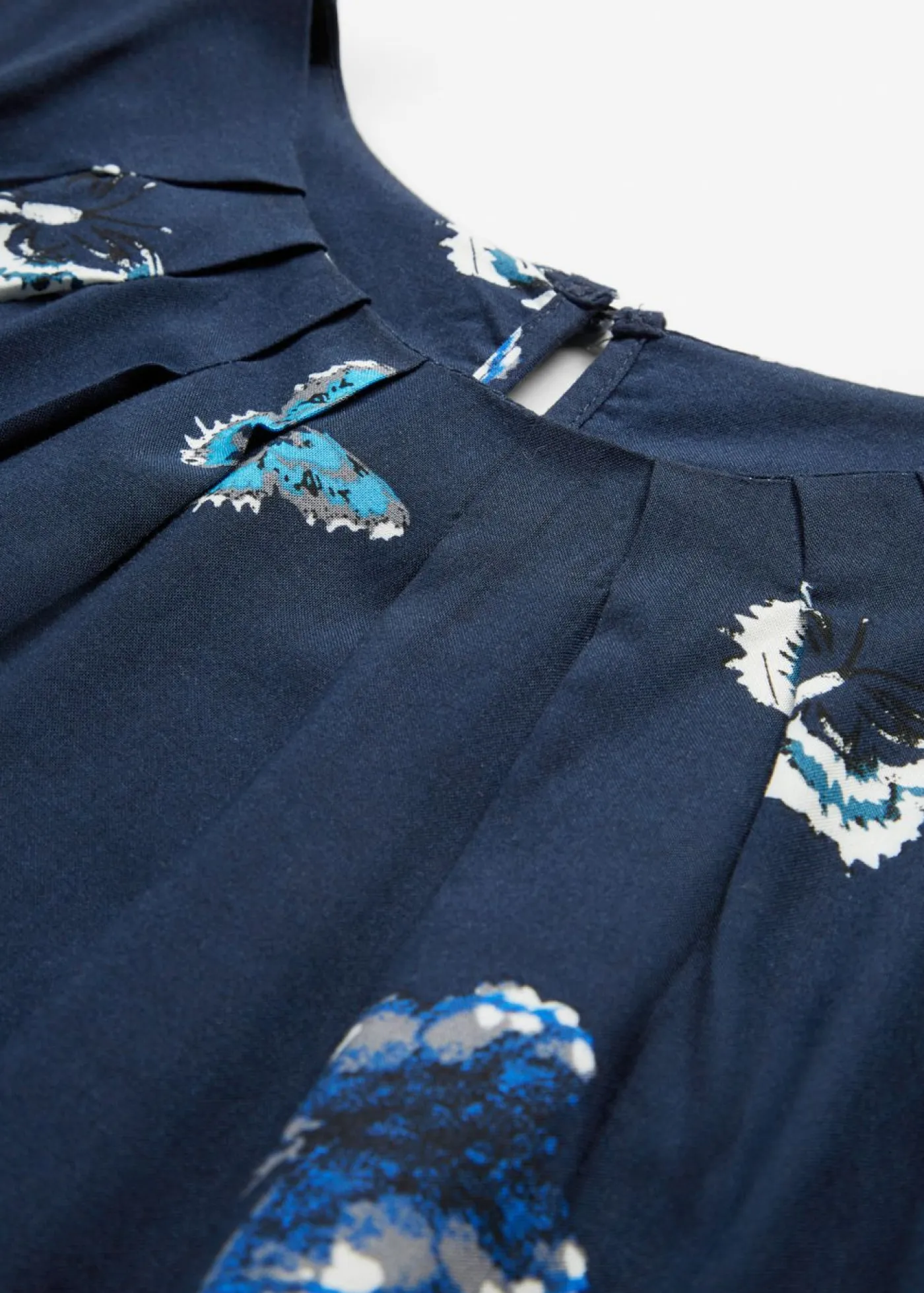 bonprix bonprix Camisas Y Blusas|Camisetas>Blusa de viscosa fluida Azul marino estampado