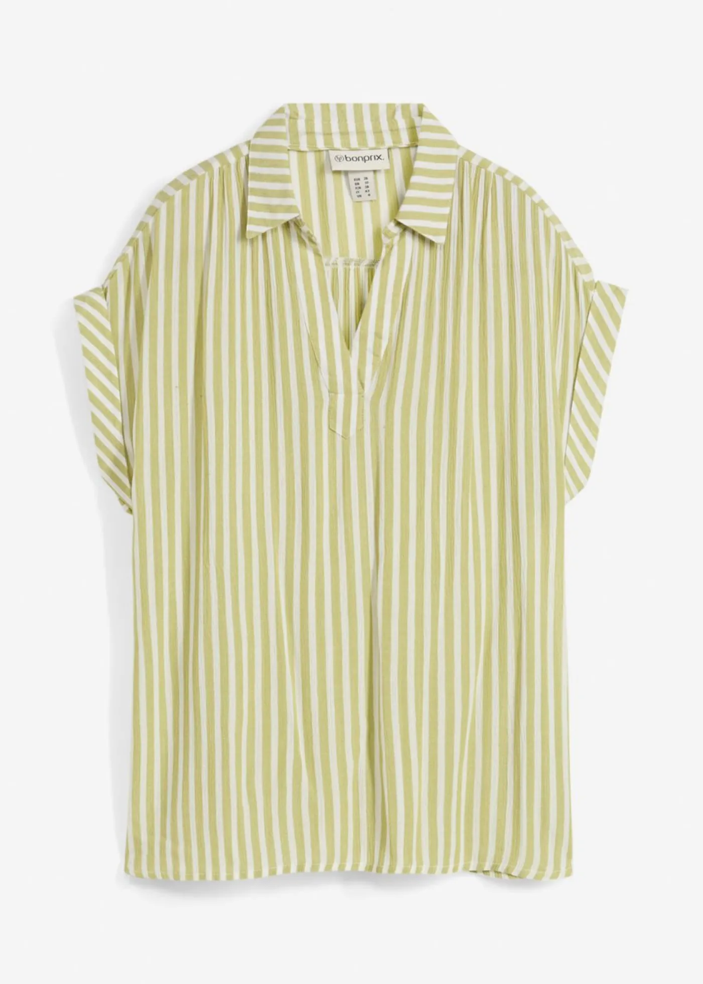 Mujer bonprix bonprix Blusa de viscosa fluida con manga corta