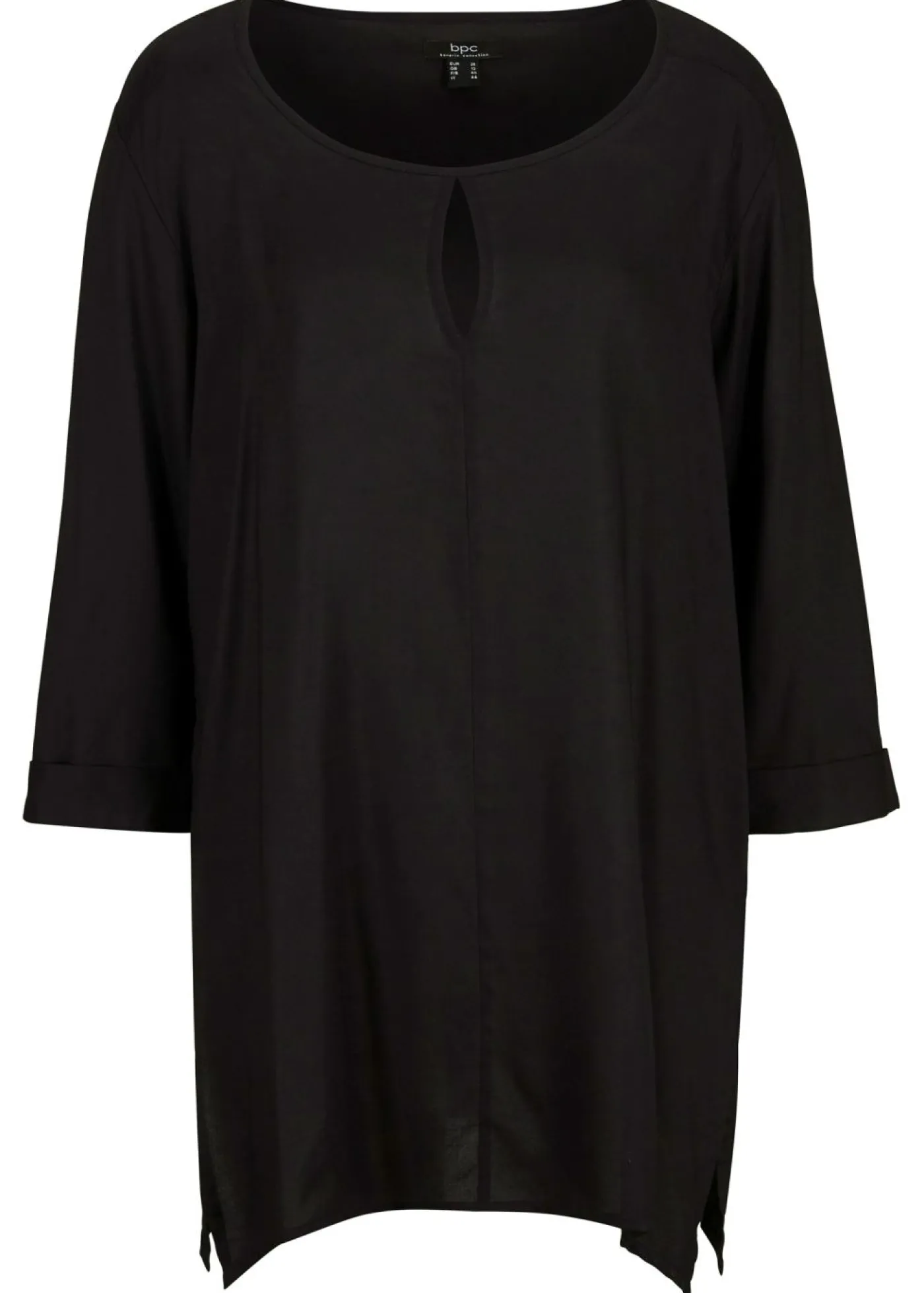 bonprix bonprix Camisas Y Blusas>Blusa de viscosa pura Negro