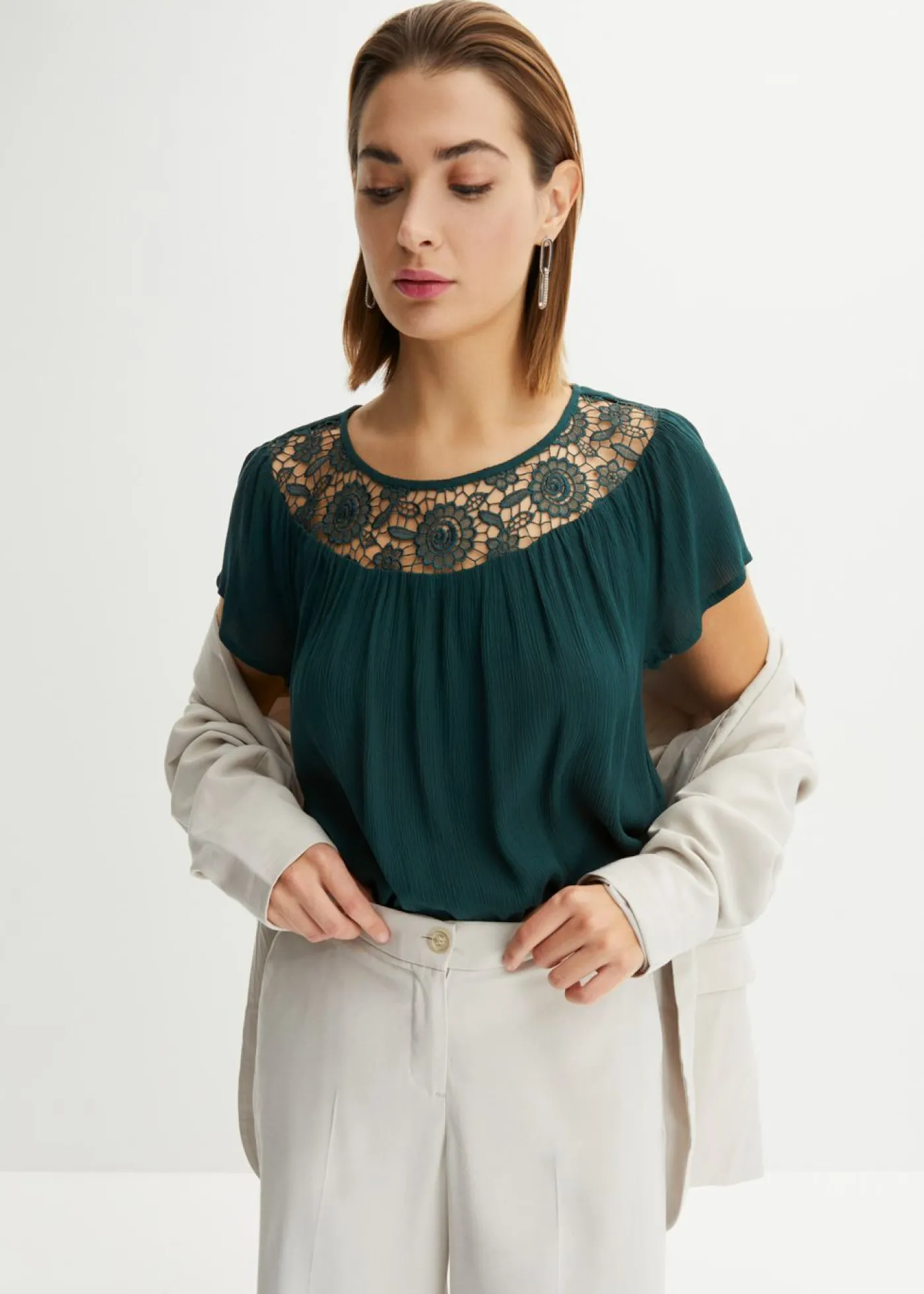 Mujer bonprix bonprix Blusa de viscosa pura