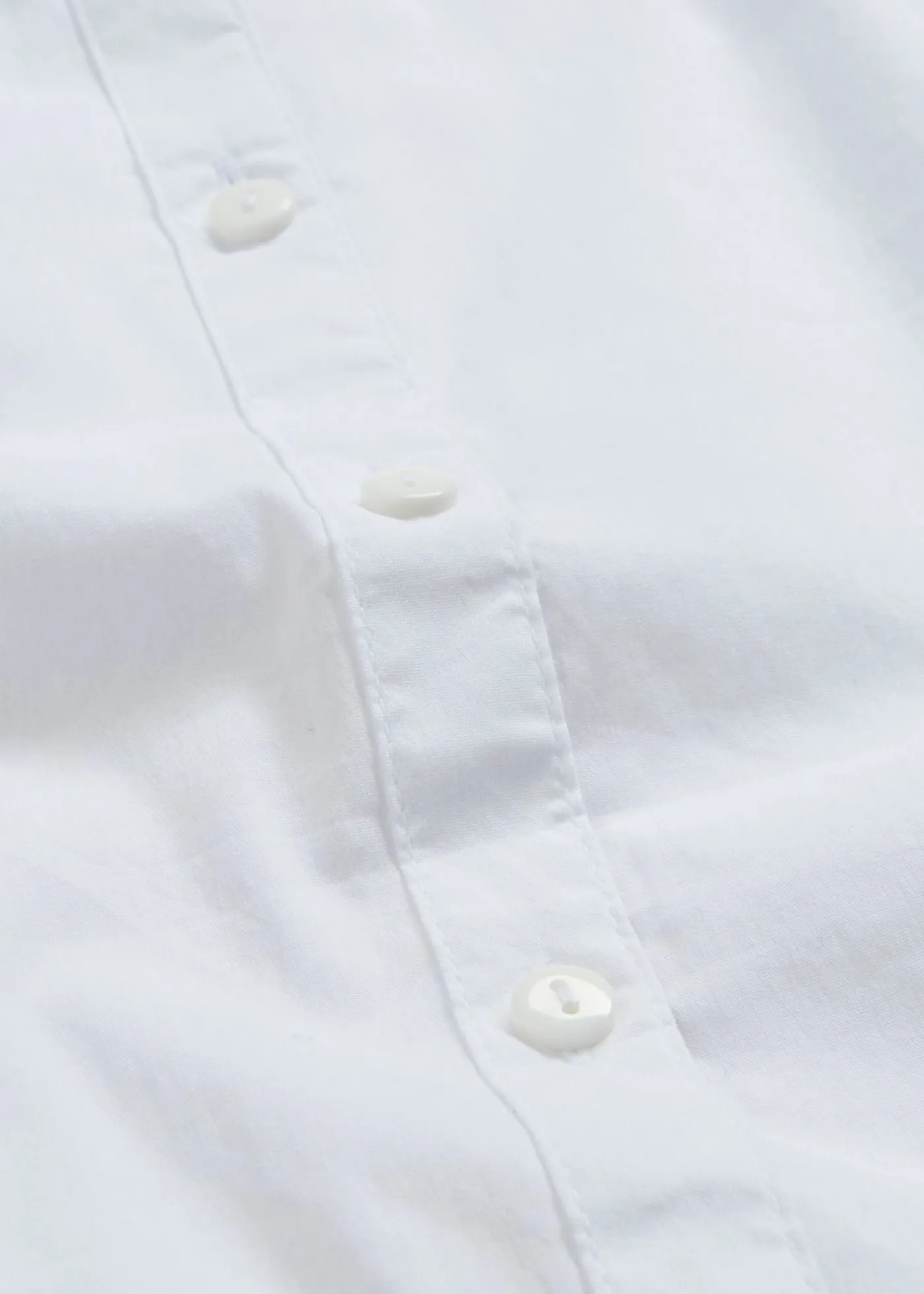 bonprix bonprix Camisas Y Blusas|Novedades>Blusa elástica de manga corta de mezcla de algodón Blanco