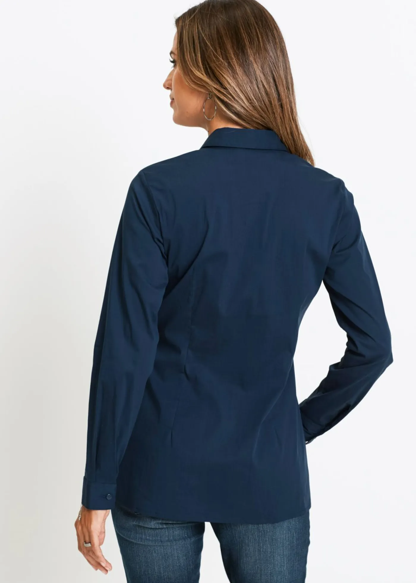 bonprix bonprix Camisas Y Blusas>Blusa elástica larga Negro