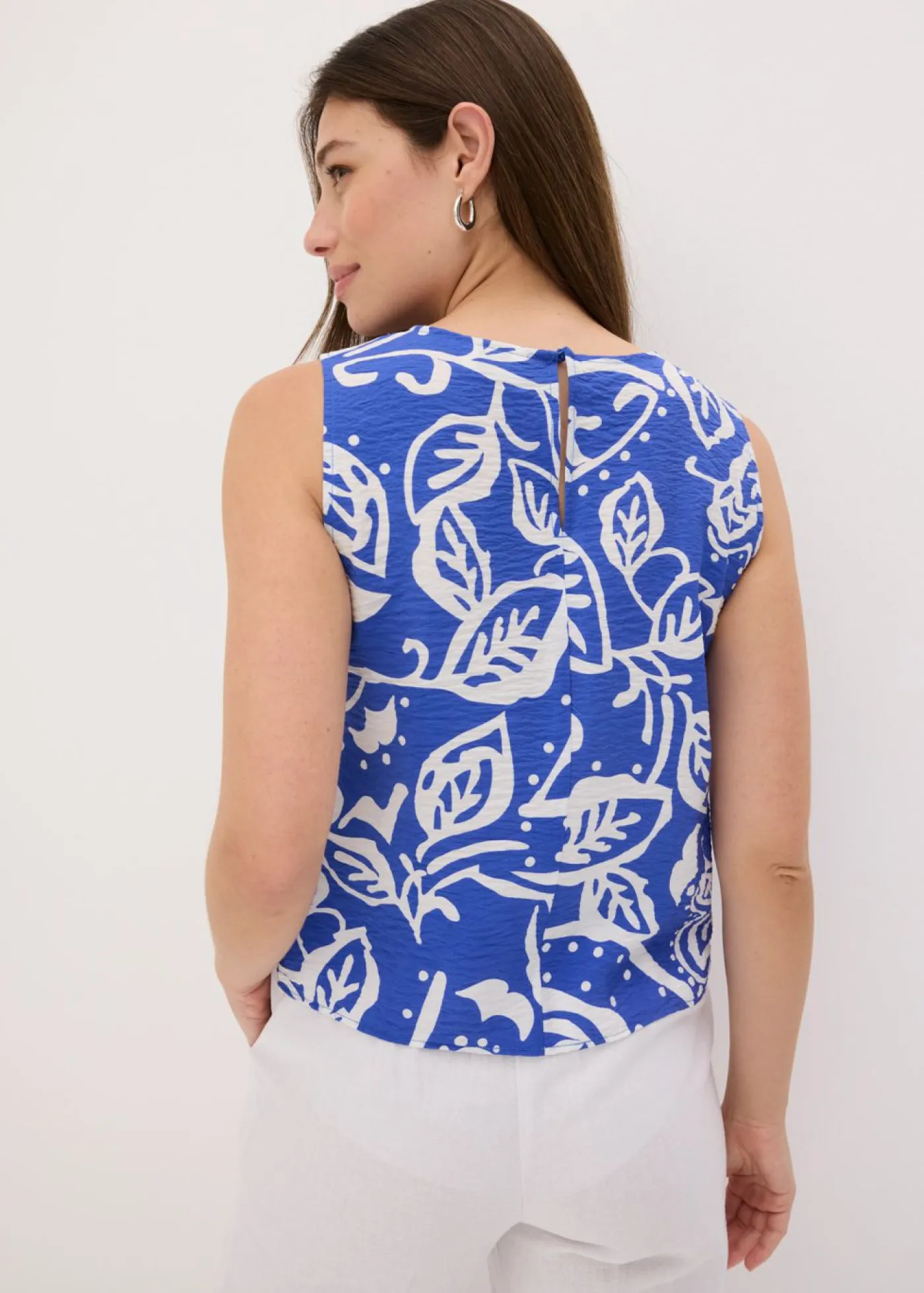 bonprix bonprix Camisas Y Blusas|Camisetas>Blusa estampada Azul-blanco