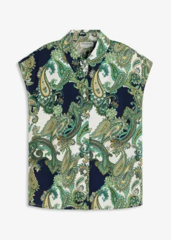 Mujer bonprix bonprix Blusa estampada de viscosa fluida