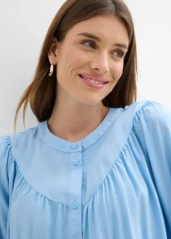Mujer bonprix bonprix Blusa estilo prairie de viscosa fluida