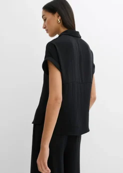 Mujer bonprix bonprix Blusa holgada de crepé estructurado