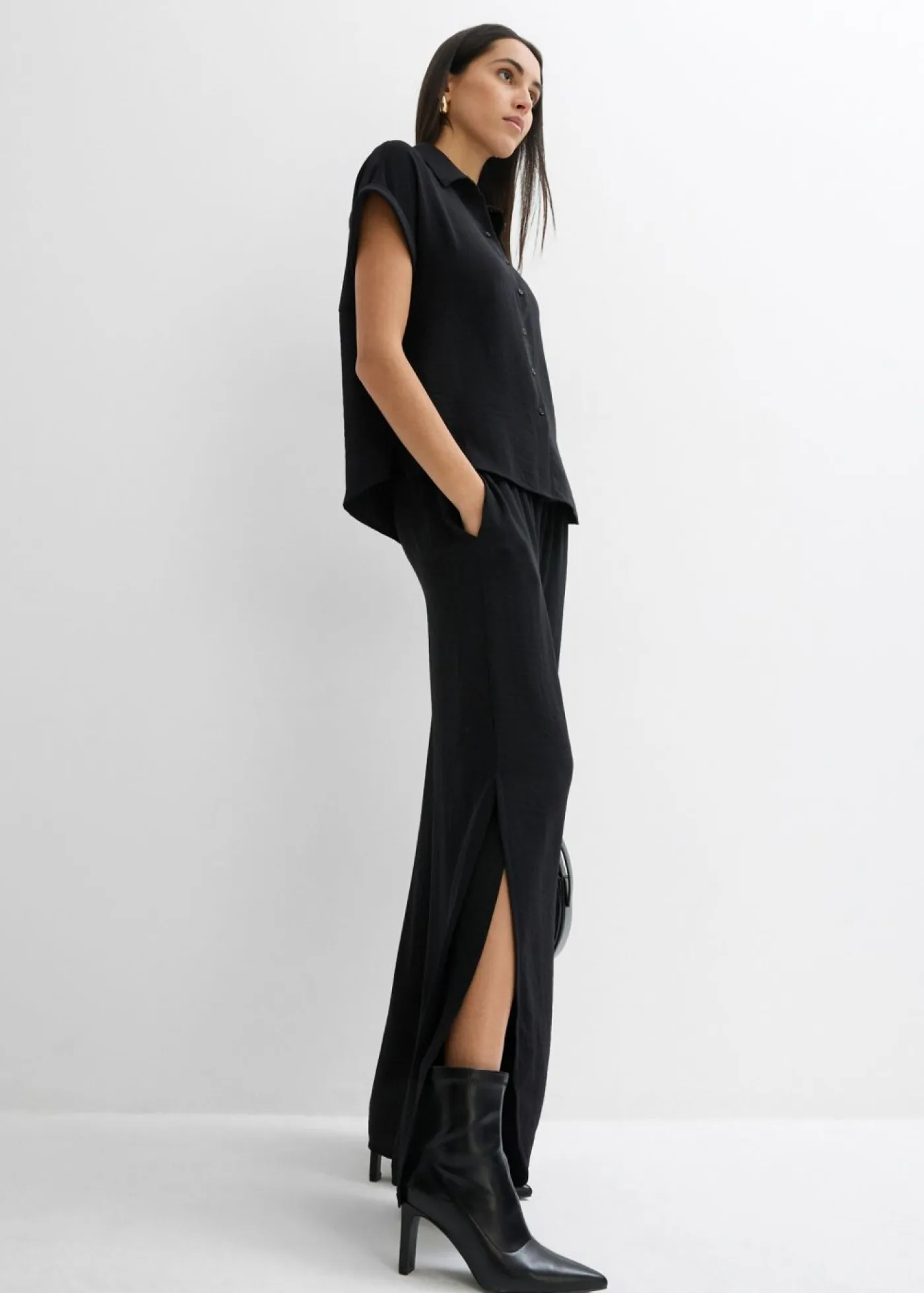 Mujer bonprix bonprix Blusa holgada de crepé estructurado